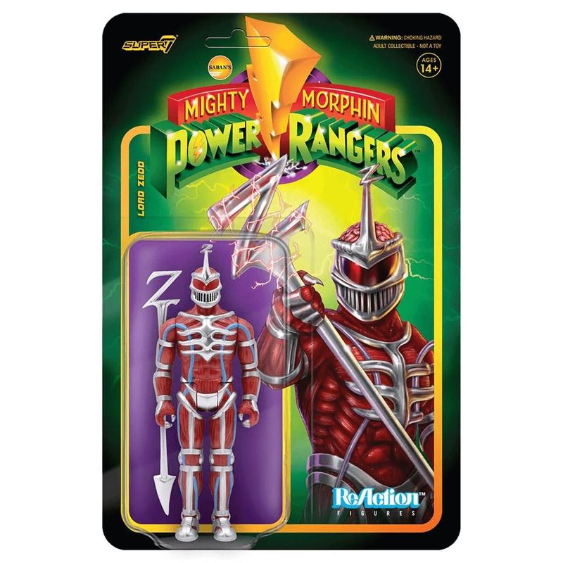 Reaction 10Cm Power Rangers Mighty Lord Zedd Super 7 - Livros de